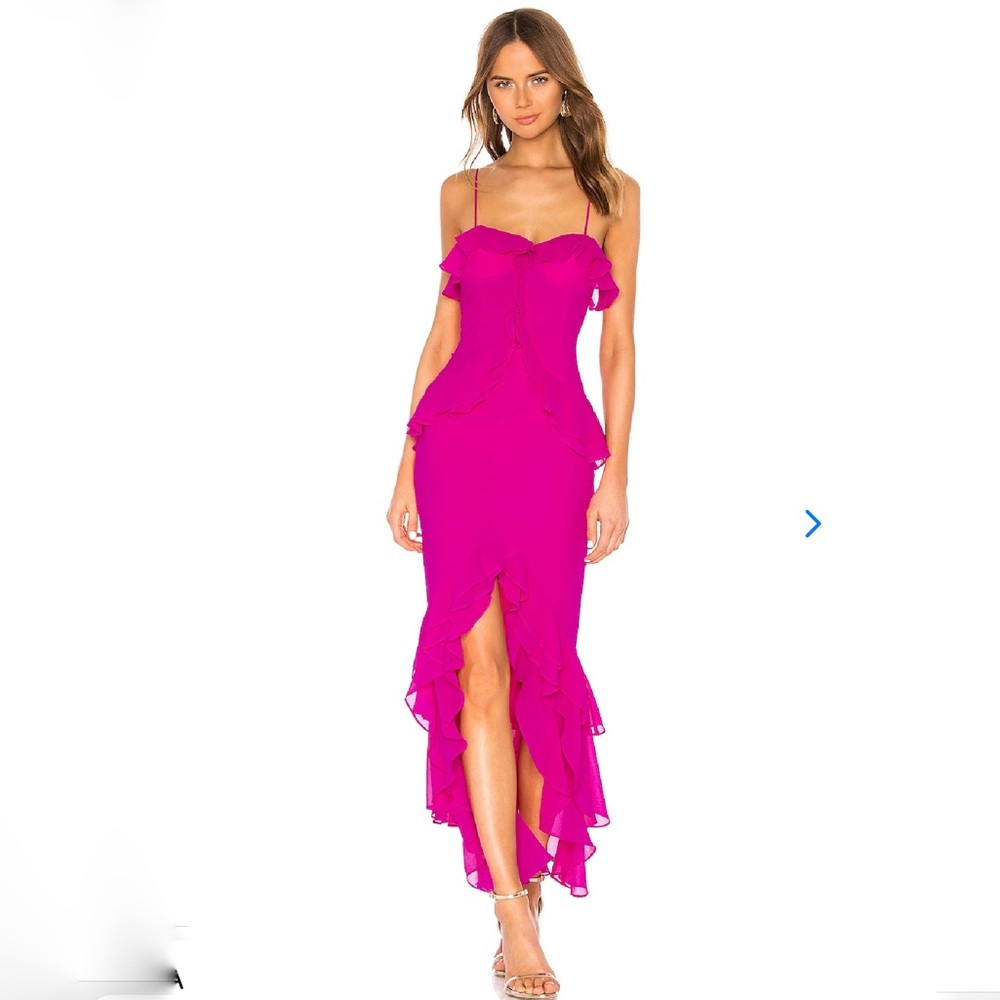 Lovers + Friends Melissa Gown (Magenta)